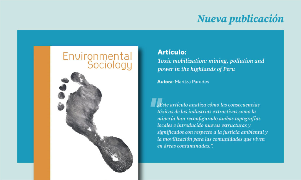 Nuevo artículo de la investigadora CISEPA Maritza Paredes