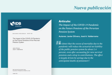 El investigador CISEPA Javier Olivera es co-autor de un nuevo estudio publicado por el BID