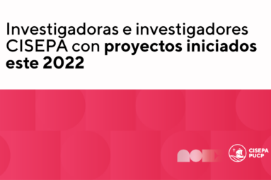 Investigadoras e investigadores CISEPA lideran distintos proyectos de investigación iniciados este 2022