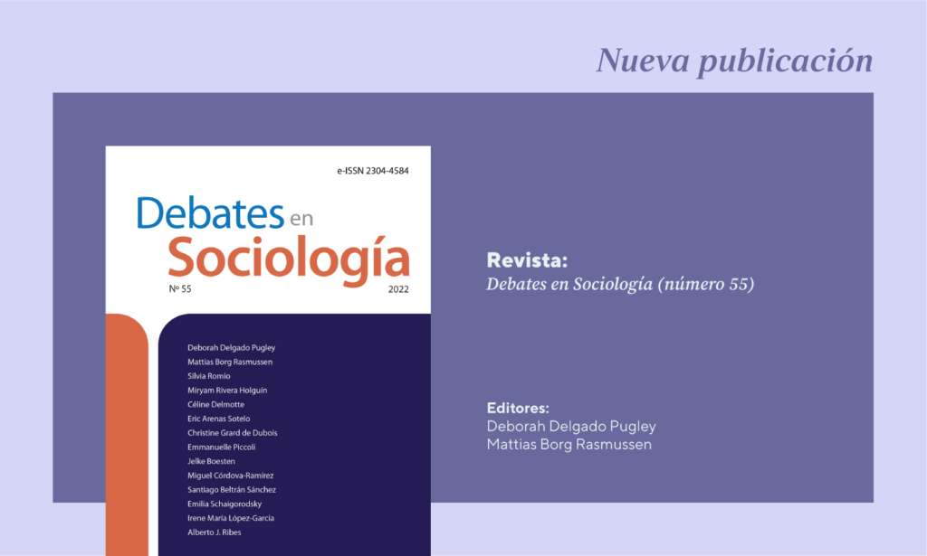 La investigadora CISEPA Deborah Delgado y Mattias Borg Rasmussen son editores del nuevo número de la revista Debates en Sociología
