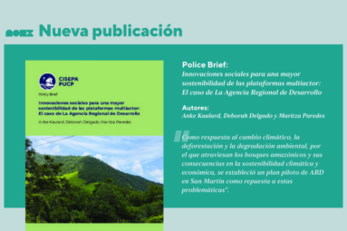 Tres de nuestros investigadores CISEPA son autores de una nueva publicación