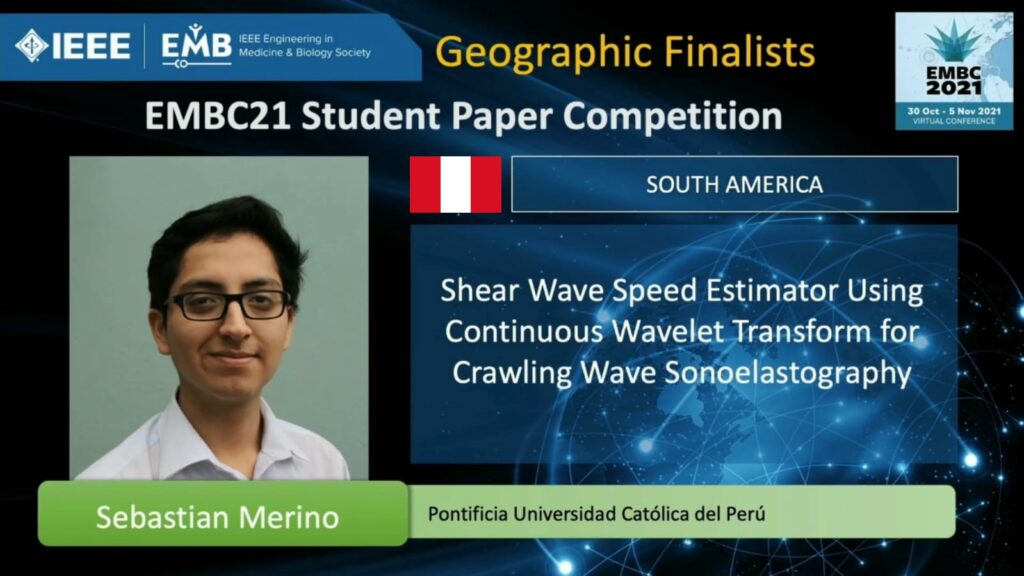 Sebastian Merino among EMBC Student Paper Competition Finalists