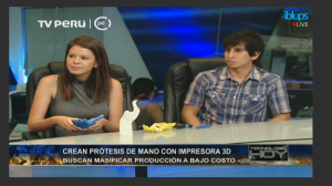 Entrevista sobre proyecto “Dando una mano” en TV Perú